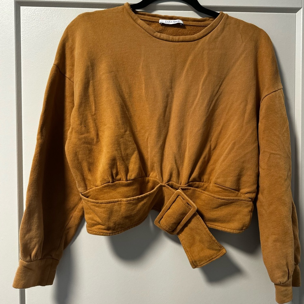 Zara Camel Brown Sweatshirt